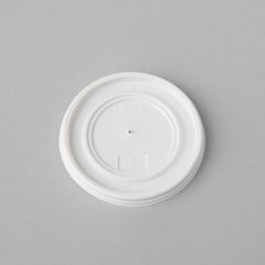 White PS lid for foam cup ø 73mm, 100pcs/pack