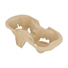 Cardboard 2-cups carrier, 100tk