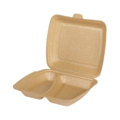 Термо ланчбоксы 4/2, XPP, 241x207x69мм, бежевые, 100шт