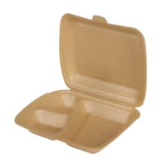 Термо ланчбокс 4/3, XPP, 241x207x69мм, бежевые, 100шт