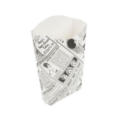 Fries pocket, newspaper print, micro cardboard, 200pcs