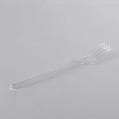 Venus transparent plastic fork 185mm, PS,reusable, 50pcs/pack