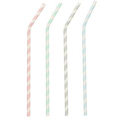 Drinking straws made of paper, flexible Ø 6 mm · 22 cm