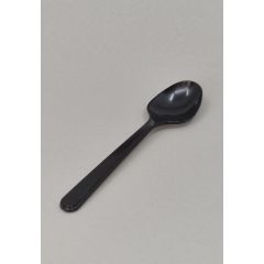Reusable extra strong black soup spoon 180mm, PS, 50pcs/pack