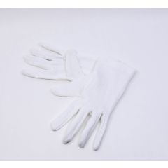 White cotton gloves, size nr 8, 12pairs/pack