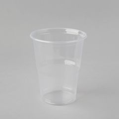 Transparent plastic beer cup 0,3l, PP, 50pcs/pack