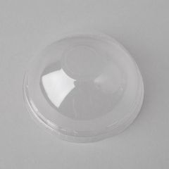 Transparent rPET dome lid with hole for Smoothie cup ø 95mm, 50pcs/pack