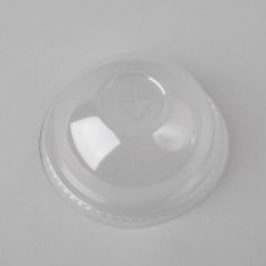 Transparent rPET dome lid with straw slot for Smoothie cup ø 95mm, 50pcs/pack