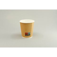 Coffee cup (cardboard) ECO ribbed 250ml, in a box 20pk x 25pcs