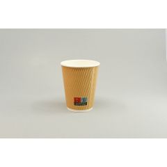 Coffee cup (cardboard) ECO ribbed 350ml, in a box 20pk x 25pcs