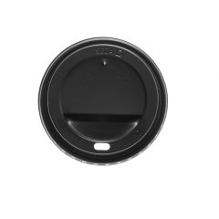 Black PS lid for 350-450ml paper cup, 100pcs/pack