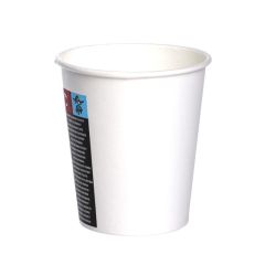 Brown paper hot cup 100ml, carton/PE, white, 100psc