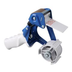 Металлический размотчик для клейкой ленты 50мм, серый/синий