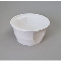 Многоразовые пластиковые миски 340/460мл, ø127мм, белый PР,50шт/упак