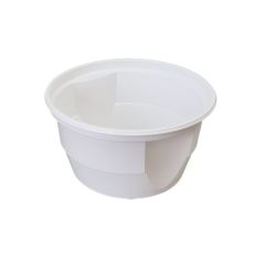 White plastic soup bowl 460/560ml, ø127mm, PP, 50pcs/pack