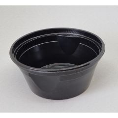 Пластиковые суповые миски 340/460мл,  ø127мм, черная PР, 50шт/упак