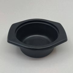 Black plastic soup bowl 360ml, 146x133x53mm, PP, 540pcs/box