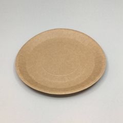 Бумажные коричневые тарелки ø230мм, 100шт/упак