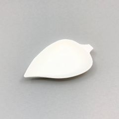 Biolagunev suhkruroost väike suupiste taldrik Leaf 90x60mm, pakis 50tk