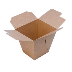 Kraft paper asian fast food box 1000ml, 50pcs/pack