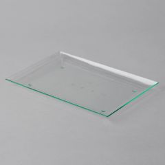Transparent large catering snack platter 370x270mm, PS, 6pcs/pack