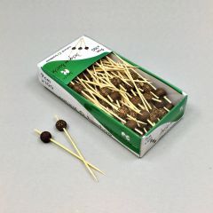 Etnic bamboo snack picks 90mm, 100pcs/pack