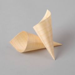 Wooden cone ø50mm, height 130mm, 100pcs/pack