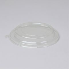 Clear PET cover for round paper container 550ml, 50pcs/pack