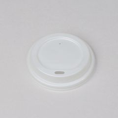 Biodegradable white lid for ø80mm BIOCUP hot cup, PLA, 50pcs/pack