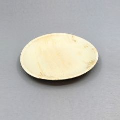 Биоразлагаемая тарелка из пальмовых листьев ø150мм коричневые, 10шт/упак