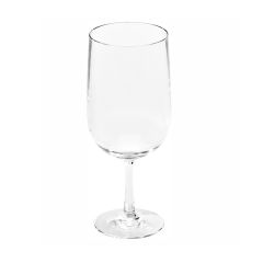 Wine glass 300ml, transparent, reusable, SAN, 6psc