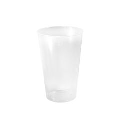 Drinking glass 500ml, reusable, PP, transparent,150 pcs in a box