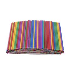 Cocktail straw PP 220mm Ø7mm, multi-colored, reusable, 500 pcs