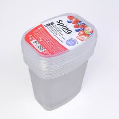 Säilituskarp Spino 1000ml, läbip, PP, pakis 5kmpl