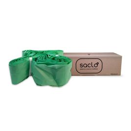 Мешок для мусора Saclo Mini BIO зелёный, 24my, Ø357мм, 40м