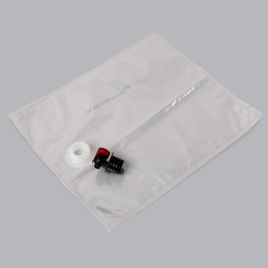 Пакеты "bag in box" для сока 5л с краном, прозрачные LDPE