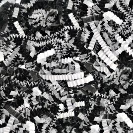 ZigZag Paper, 4mm, shred void fill, black/white 0,5kg