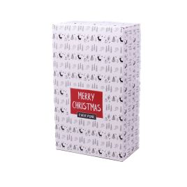 Kaanega paberist koogikarp Merry Christmas 210x125x70mm, pakis 5tk