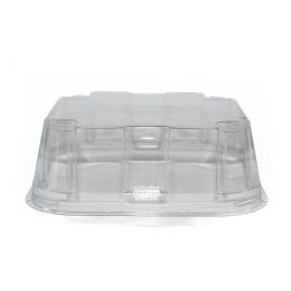 Clear rPET lid for container 110x100x40mm, 570pcs