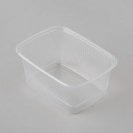 Deli container 250ml, 108x82mm, transp, PP, 50pcs/pack
