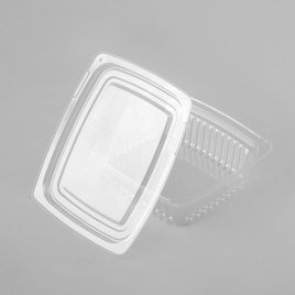 EstPak S deli container 500ml, 152x132x51mm, transp, OPS, 1000pcs/box