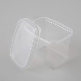 Пластиковые контейнеры Greiner 1000мл 142x106мм, прозрачные РР, 500шт/коробка