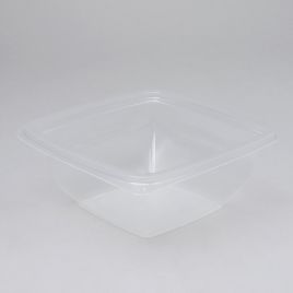 Пластиковые прямоугольные контейнеры 1000SQ, прозрачные РET, 100шт/упак.