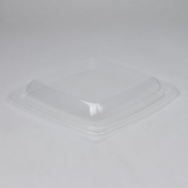 PET lid for 1000 SQ deli container, transp, 100pcs/pack