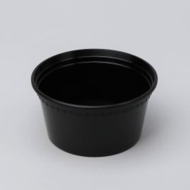 Контейнер для супа - круглый 330мл РР чёрный Ø117, 25шт/упак