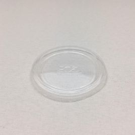 Biodegradable lid for sauce container ø72mm, transparent PLA, 100pcs/pack