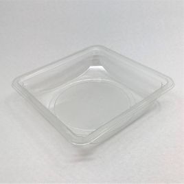 Caesar salad container 180x180x43mm, 900ml, transparent PET, 416pcs/box