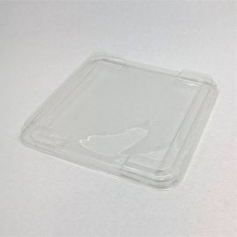Lid for salad container Caesar, 189x189x17mm, transparent PET, 348pcs/box