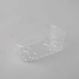 Clear vented berry container FP 250g, 142x96x49mm, PET, 1500pcs/box