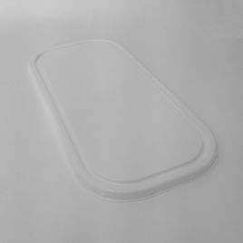 Белая пластиковая крышка контейнера Napoli под мороженого 5л